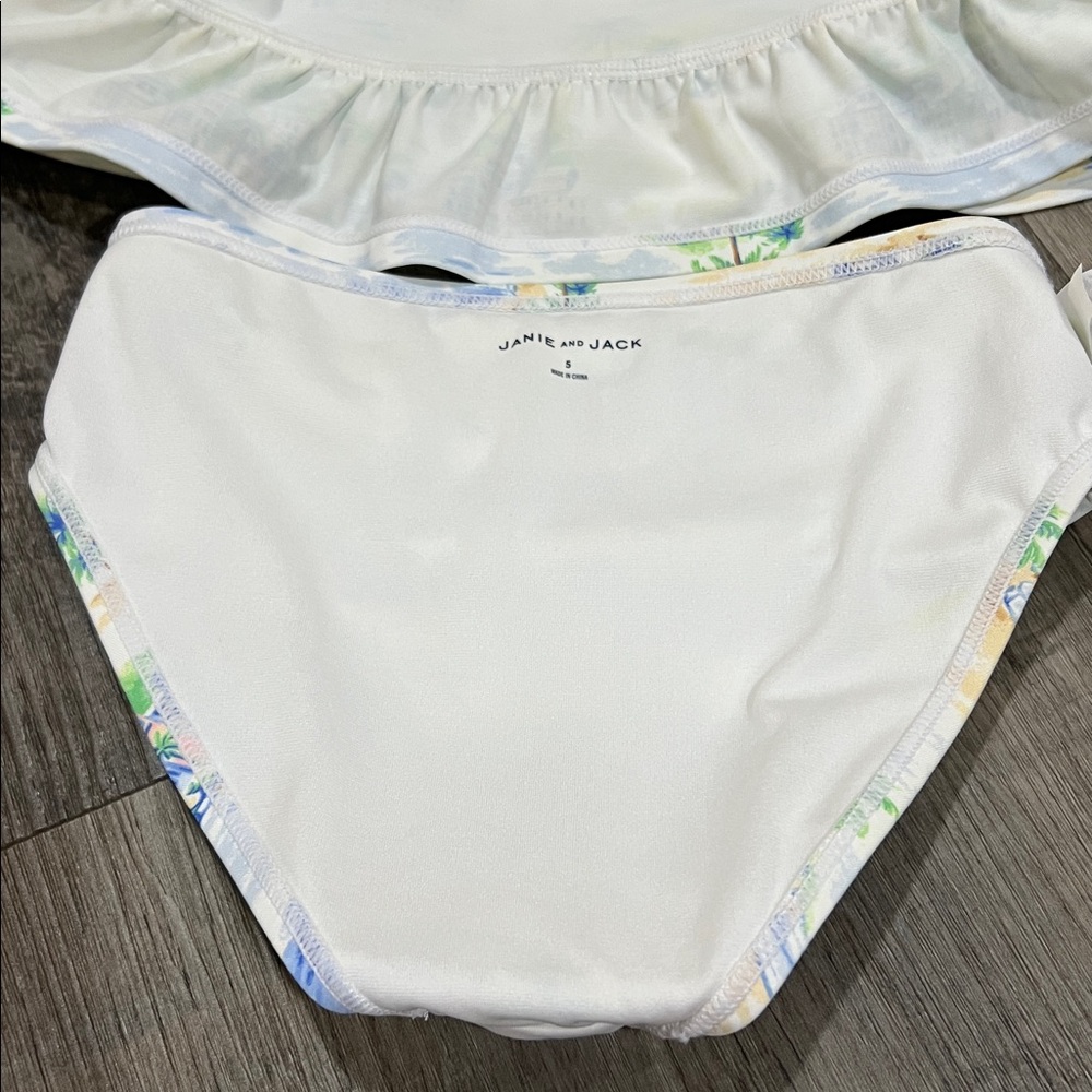 Janie and Jack x  Gray Malin swim 2 piece size 5 - Picture 9 of 10